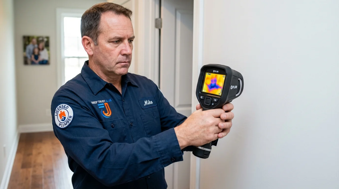 Thermal imaging leak detection by Johns Plumbing LLC in Walpole